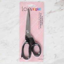 TeknoKapsül Loren Crafts Plastik Saplı Titanyum Makas Siyah Lr