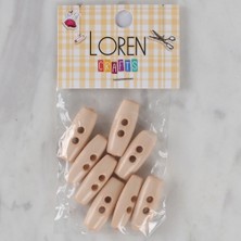 TeknoKapsül Loren Crafts Pudra Pembe 8 Li Çoban Düğmesi - 69