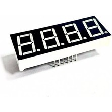 14MM 4 Lü 7 Segment Display Kırmızı Ortak Katot