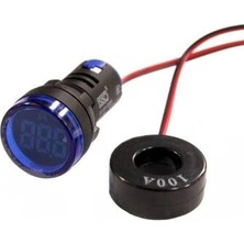 Voltaj AD136-22DSA-M 100A Ampermetre - Mavi