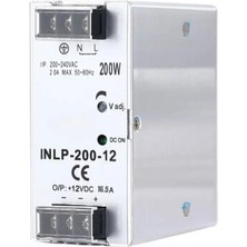 Voltaj INLP-200-12 - 200W 12VDC 16.5A Raya Montajlı Güç Kaynağı