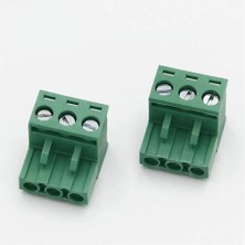 China 3 Pin 5.08MM Dişi Geçmeli Yeşil Klemens