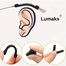 Lumaks Gözlük Kulak Askısı Silikon – Kaymaz Kulak Arkası Sabitleyici Aparat Siyah (1 Çift)