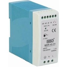 Voltaj Imdr-40-24 - 40W 24VDC 1.7A Raya Montajlı Güç Kaynağı