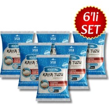 Saygın Rafine Edilmemiş Doğal Kristal Kaya Tuzu Öğütülmemiş 500 G 6'lı Paket (6x500G=3KG)
