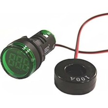 Voltaj AD136-22DSA-Y 100A Ampermetre - Yeşil
