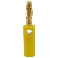 Voltaj 4mm Sarı Erkek Banana Konnektör
