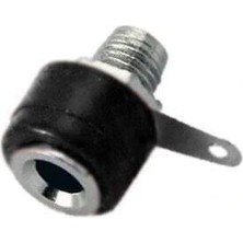 Voltaj 4mm Born Jak - Banana Siyah Kısa Dişi Soket Vidalı