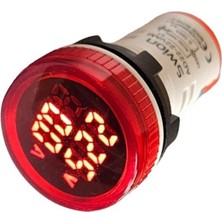 Swion AD22-22VA 22MM Voltampermetre 50-500V 0-100A Ac Kırmızı