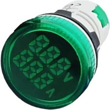 Swion AD22-22VA 22MM Voltampermetre 50-500V 0-100A Ac Yeşil