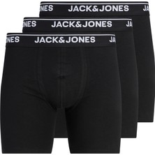 Jack & Jones Büyük Beden Düz Renk 3'lü Boxer Paketi - Henry