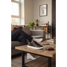 Enoch Erkek Günlük Spor Ayakkabı Düz Tabanlı Sneaker Mat Dokulu ve Sade Basic Model
