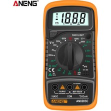 Aneng AN8205C Dijital Multimetre (Sarı)