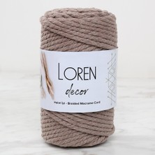 TeknoKapsül Loren Decor 3 Büküm Makrome Ipi Vizon  - L143