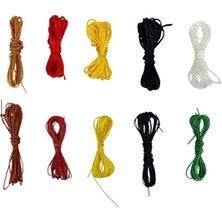 Gulistan Pazarı Karışık Renk,inceli ve Kalınlı Tesbih Ipi.kolye Ipi.. Üçer Metrelik On Adettir