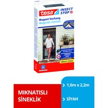Tesa Mıknatıslı Kapı Sineklik Büyük 1,0m x 2,2m Siyah