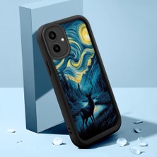 HONTINGA Samsung Galaxy A06 ile Uyumlu Kılıfı Düşüme Önleyici Basitlik Anti Düşme Kamera Korumali Hayvan Siyah Desen Yumuşak Silikon Telefon Kılıfı Kadın ve Erkek Için Uygundur K2-0247