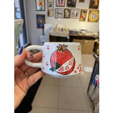 Color Craft Meyve Desenli 2 Kişilik Seramik Kupa Seti