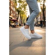 Enoch Erkek Günlük Spor Ayakkabı Düz Tabanlı Sneaker Perfore Detaylı Sade ve Hafif Model