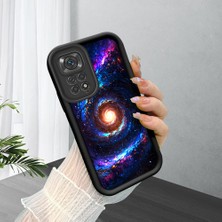 HONTINGA Xiaomi Redmi Note 11S ile Uyumlu Kılıfı Düşüme Önleyici Basitlik Anti Düşme Kamera Korumali Sevgi Siyah Desen Yumuşak Silikon Telefon Kılıfı Kadın ve Erkek Için Uygundur K2-0244