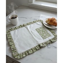 Doğa Teks Home Çiçek Desen Detaylı Vintige Amerikan Servis