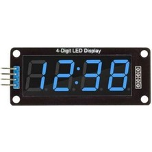 Voltaj TM1637 4 Digit LED Display Saat Modülü - Mavi