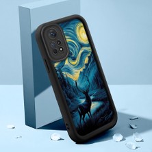 HONTINGA Xiaomi Redmi Note 11 Pro ile Uyumlu Kılıfı Düşüme Önleyici Basitlik Anti Düşme Kamera Korumali Hayvan Siyah Desen Yumuşak Silikon Telefon Kılıfı Kadın ve Erkek Için Uygundur K2-0247