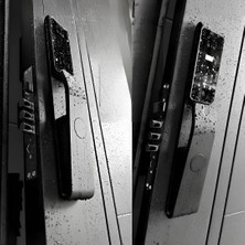 Nowa Akıllı Kapı Kilidi, Kameralı, Ekranlı, Wifi ile Uzaktan Açma Dış Mekana Uygun*siyah*