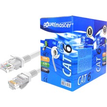Monte Lua Cat6 23 Awg 100 Metre Ethernet Network Kablosu, Powermaster