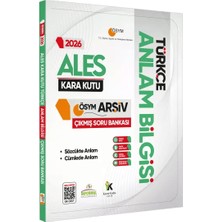 Karakutu Yayınları 2026 Ales Türkçenin Kara Kutusu Anlam Bilgisi (Sözcük-Cümle) Ösym Çıkmış Çözümlü Soru Bankası