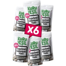 Kuru Yeşil Sarımsak Tozu – 600 Gr – Yerli Taşköprü – Doğal Sebze Tozu - 6x100 Gr