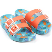 Gezer Yazlık Iki Toka Kaydırmaz Taban Erkek Çocuk Terlik