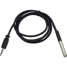 Voltaj DS18B20 6X50MM Dijital Sıcaklık Sensörü TH10/TH16 Uyumlu - 1 Metre