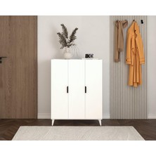 Saten Home Ayakkabılık 3 Kapaklı Çok Amaçlı,banyo,kiler Dolabı