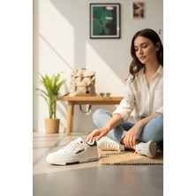 Enoch Günlük Spor Ayakkabı Kalın Tabanlı Sneaker Kontrast Şeritli ve Aksan Detaylı Model