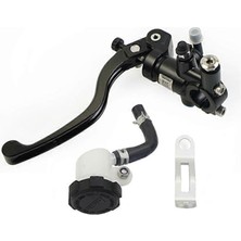 Universal Motosiklet Fren Kolu Pompa Seti Siyah