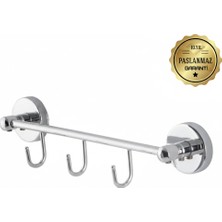 Premium Pirinç Karina Üçlü Askılık