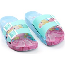 Gezer Yazlık Kaydırmaz Taban Mavi Kız Çocuk Terlik