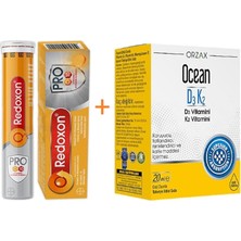 Redoxon Pro 15 Efervesan Tablet+ocean D3k2 Damla 20 ml
