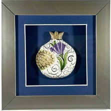 Çini Evi Mor Karanfil – Iznik Çinili Nar Plaket