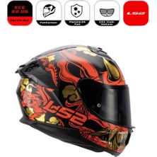 Ls2 Stream Iı Kask FF808-DRAKO-BLACK-RED