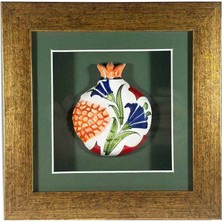 Çini Evi Lacivert Karanfil – Iznik Çinili Nar Plaket