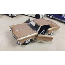 Birlik Oyuncak Oyuncak Metal Model Araba 1/36 Çek Bırak 1965 Buick Riviera Gold