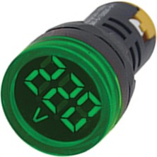 Gwest 22 Vs-Y 22MM AD-116 Serisi Yeşil Voltmetre 24-550V