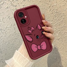 HONTINGA Tecno Camon 19 Neo ile Uyumlu Kılıfı Düşüme Önleyici Basitlik Anti Düşme Kamera Korumali Bant Knotu Bordo Desen Yumuşak Silikon Telefon Kılıfı Kadın ve Erkek Için Uygundur K2-7122