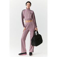 Urban Beat Kımıko Kadın Beli Lastikli Relaxed Küçük Baskılı Gül Kurusu Eşofman Altı