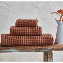 Bella Home Kibi 3\'lü Waffle Havlu Seti – %100 Pamuk (Banyo, El ve Mutfak Havlusu)