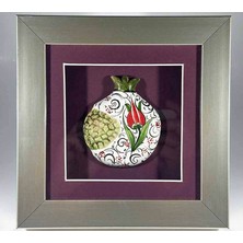 Çini Evi Mor Zarafet – Iznik Çinili Nar Plaket