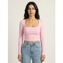 Okka Moda Kare Yaka Uzun Kol Body