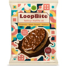 Glutensiz Fabrika Loopbite Bitter Çikolata Kaplamalı Basmati Pirinç Patlağı (Glütensiz & Vegan)